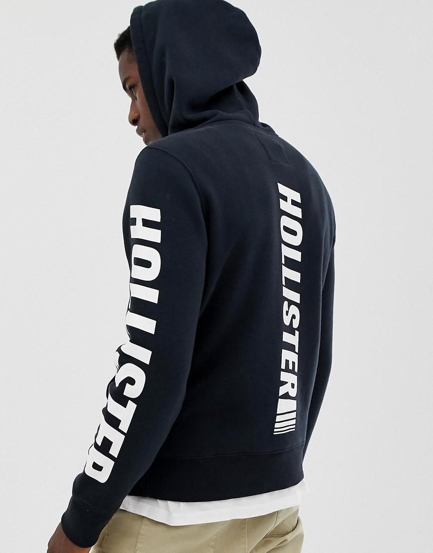 Buy hollister black and white hoodie> OFF-69%