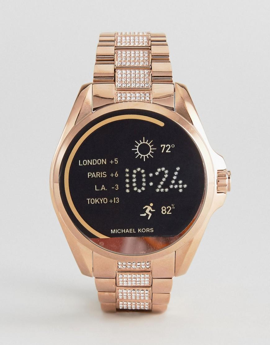 michael kors smart watch with diamonds