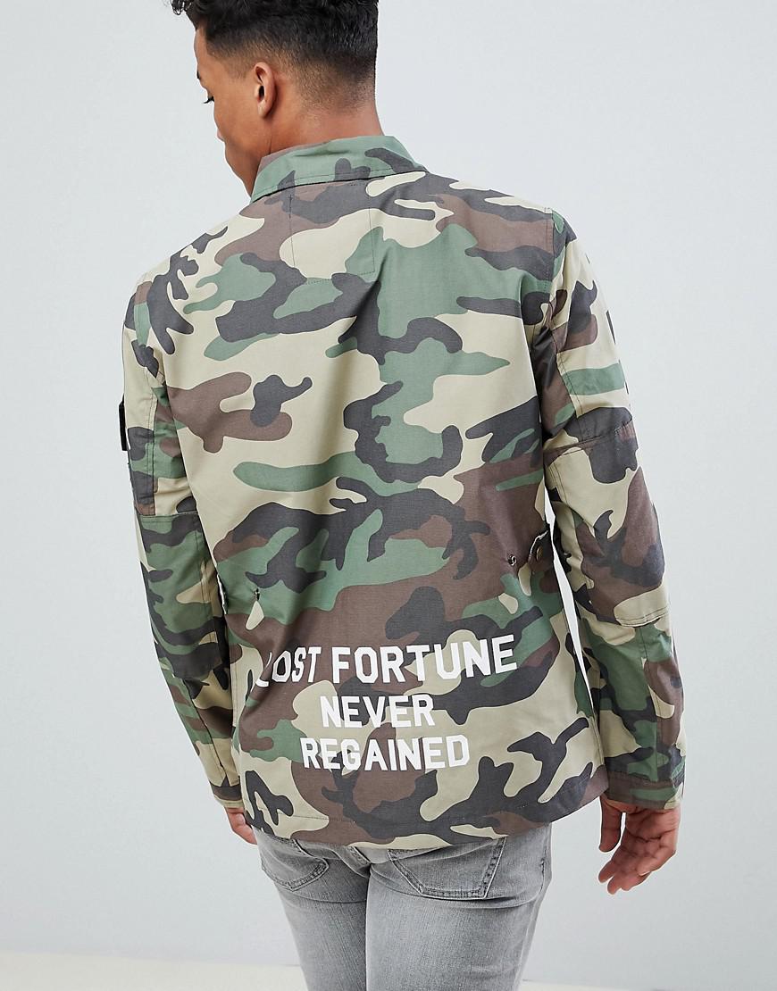 jack jones camouflage jacket
