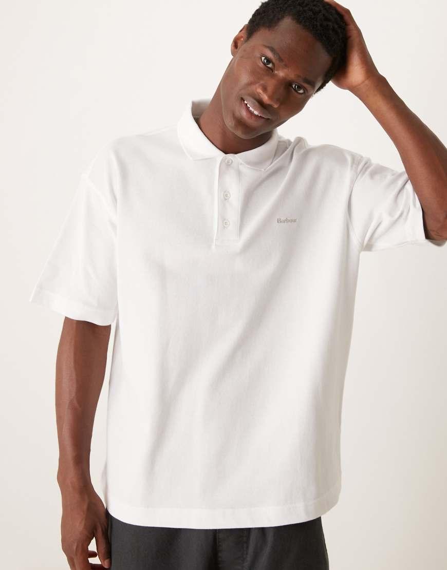 Barbour Dunand Os Polo Shirt in White for Men Lyst UK