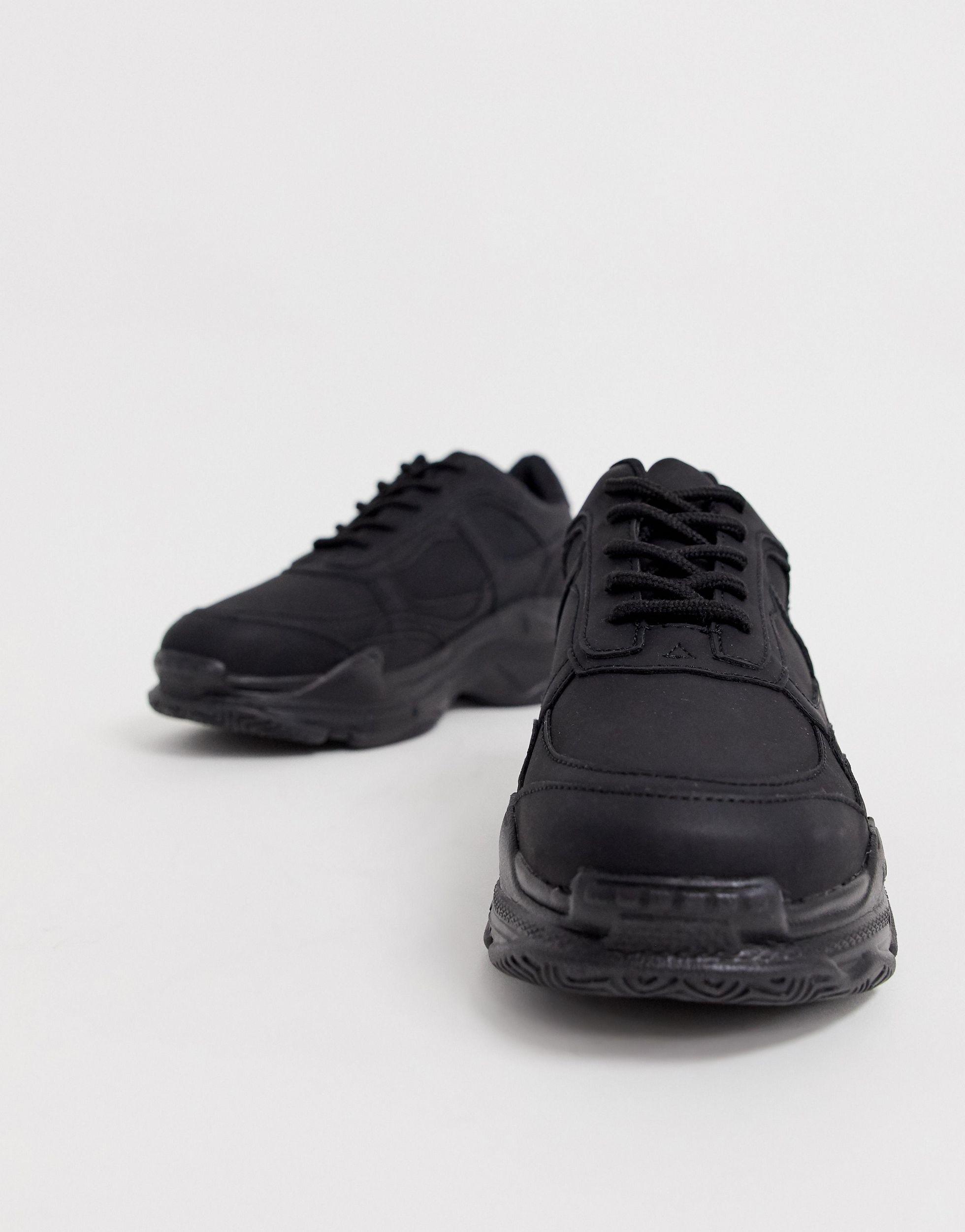 public desire black chunky trainers