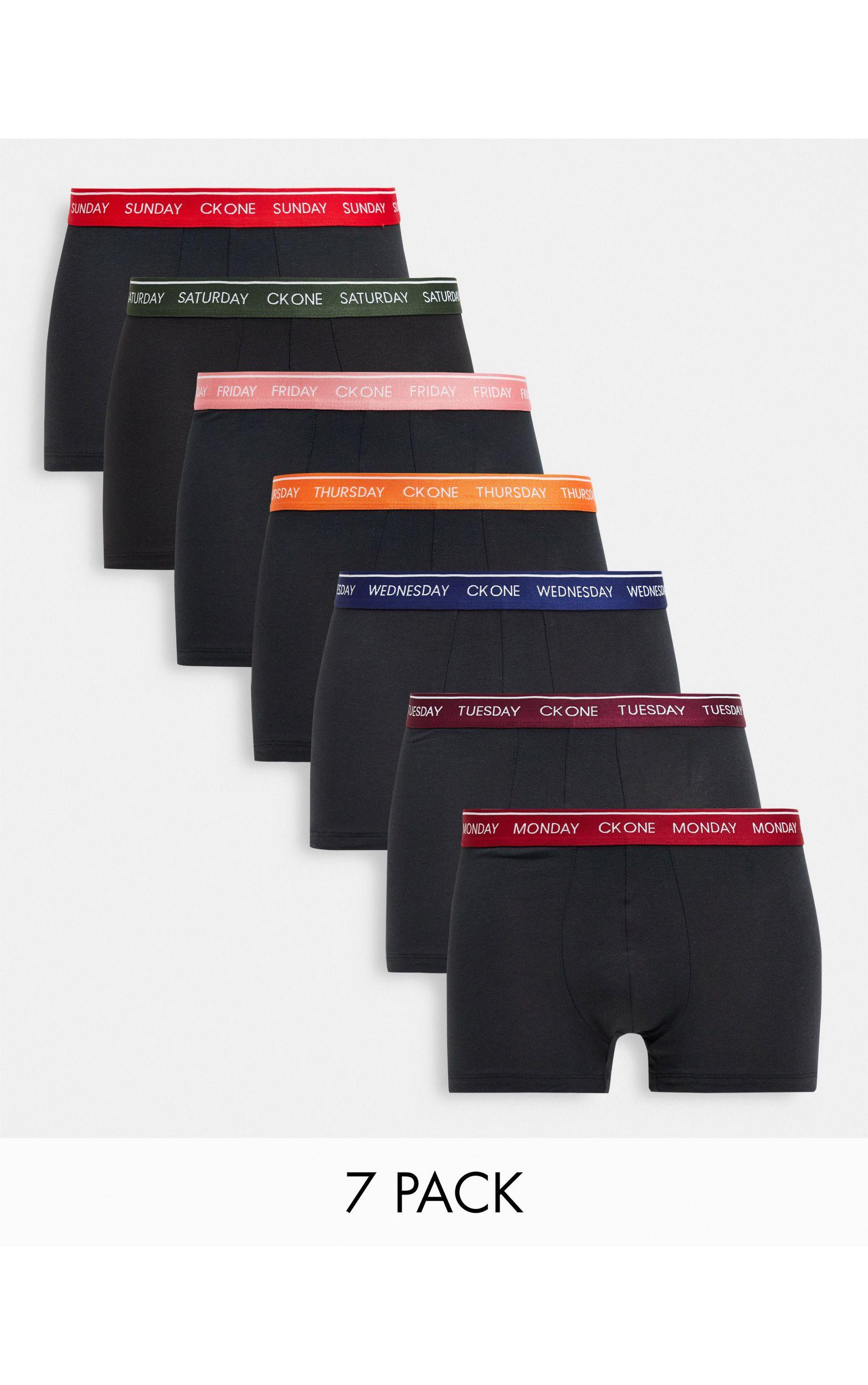Pack de 7 calzoncillos negros para cada día de la semana CK1 de Calvin Klein  de hombre de color Negro | Lyst
