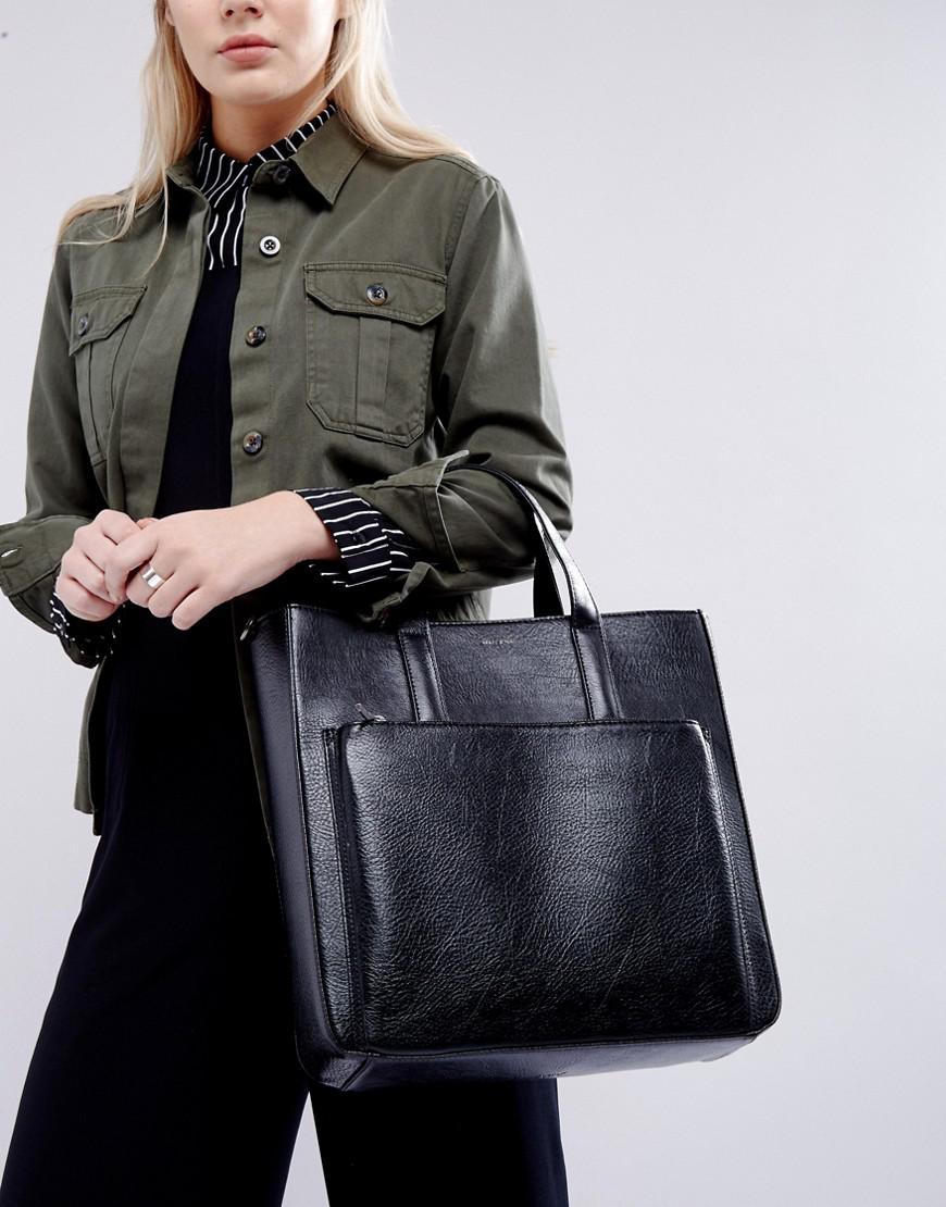 Matt & Nat Leather Junji Tote Bag in Black - Lyst