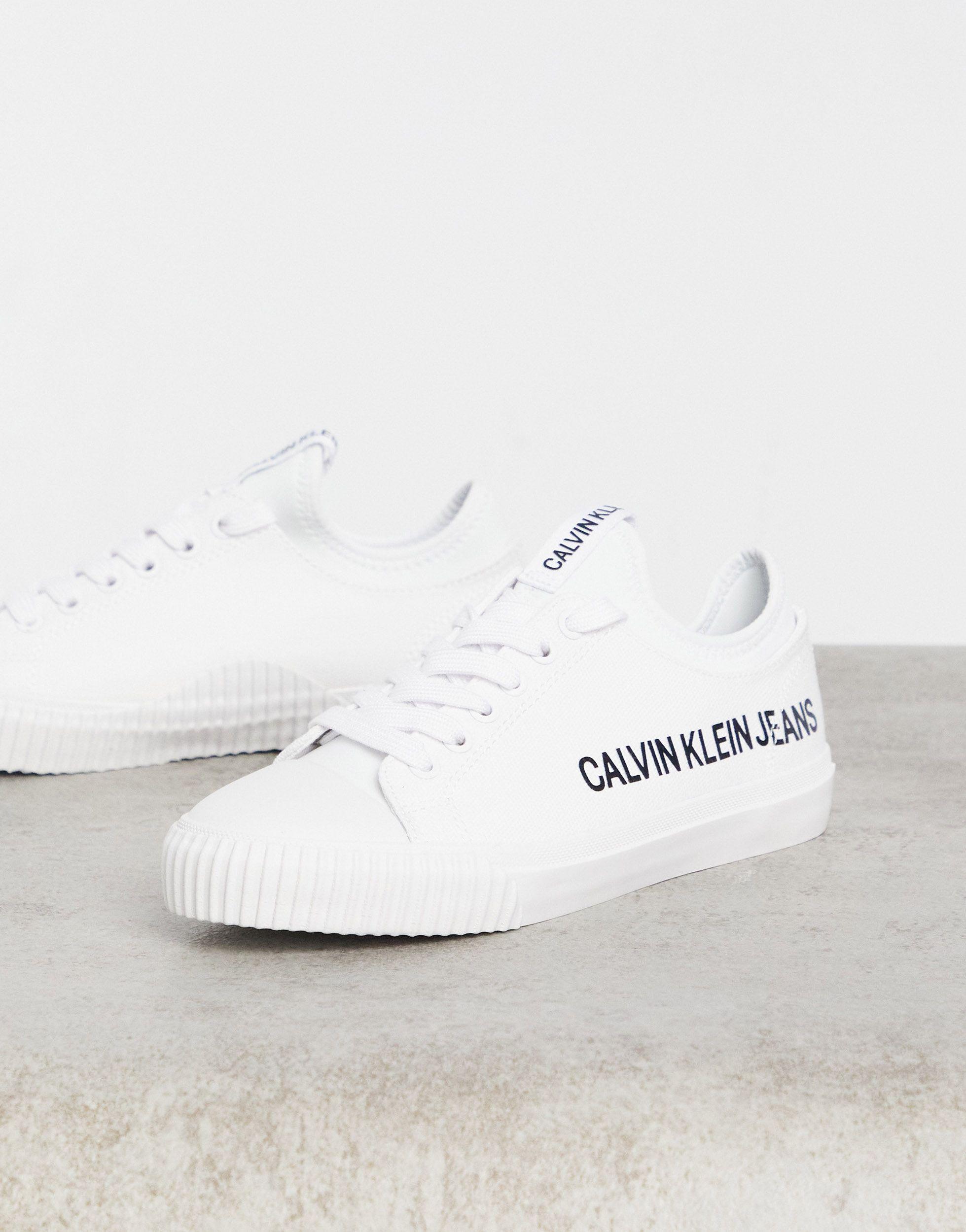 Jeans - iantha - sneakersCalvin Klein in Denim di colore Bianco | Lyst
