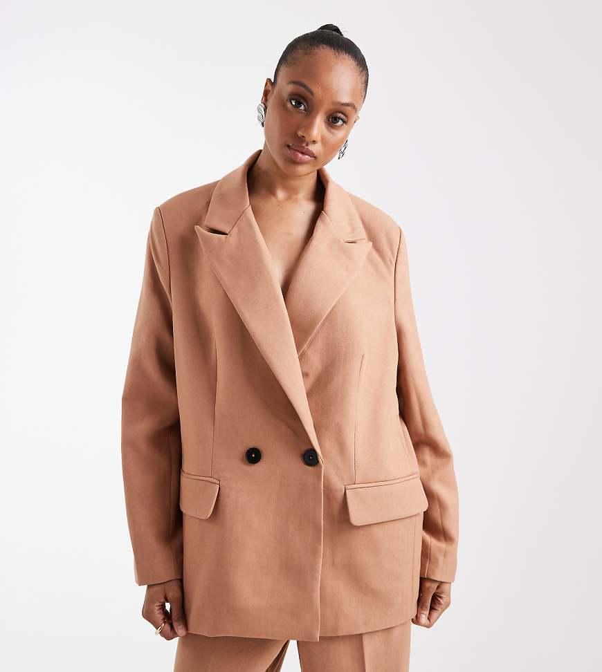Trench Coat Vero Moda Tailored Coat In Brown Vero Moda VMCHLOE - Main Image