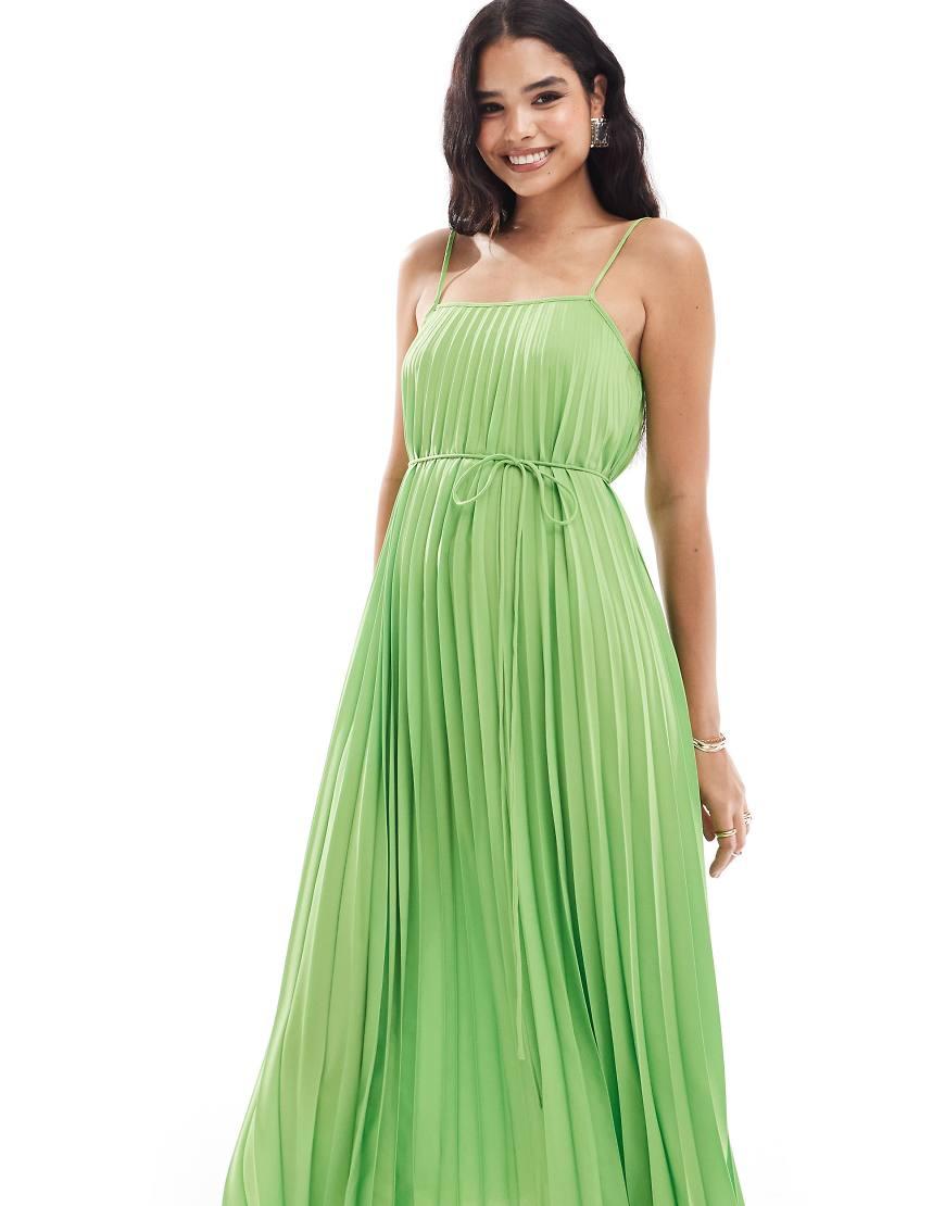 Vestido Midi Vestido Verde Terciopelo Mango Vestido Midi