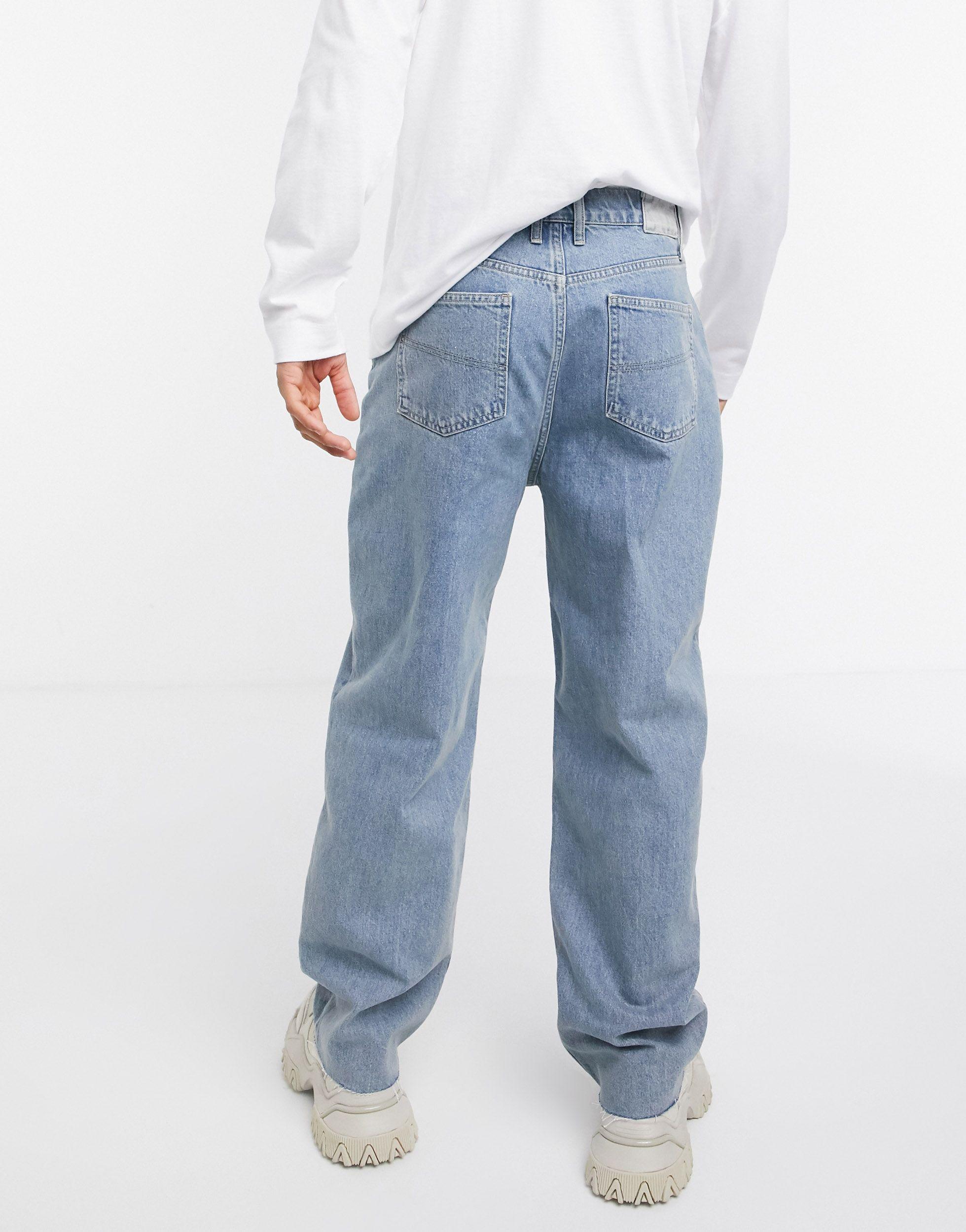 Collusion X014 90s baggy Jeans in Blue for Men | Lyst UK