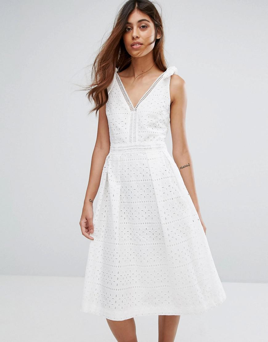oasis broderie dress