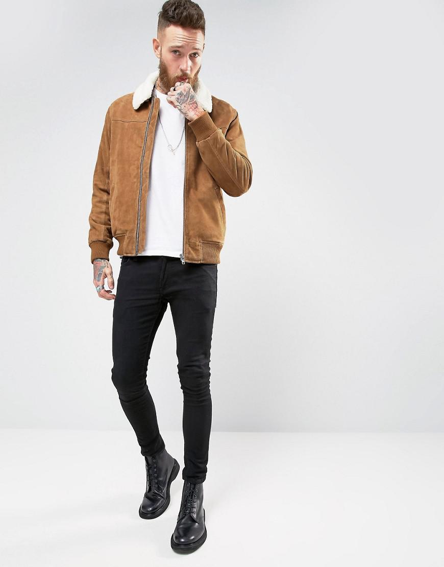 tan borg jacket mens