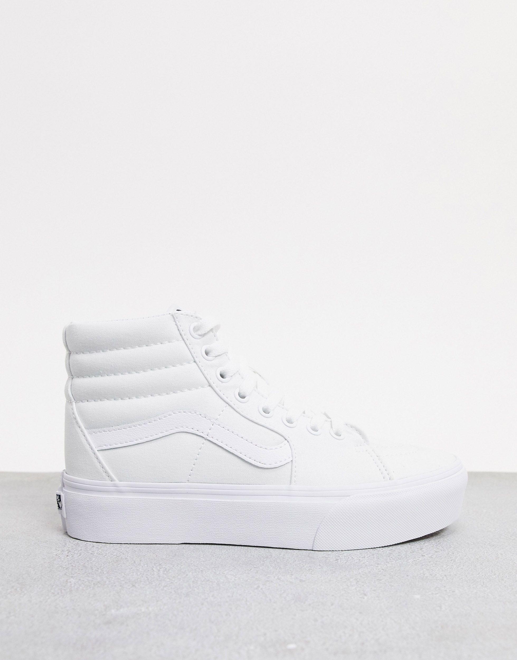 sk8 hi platform white