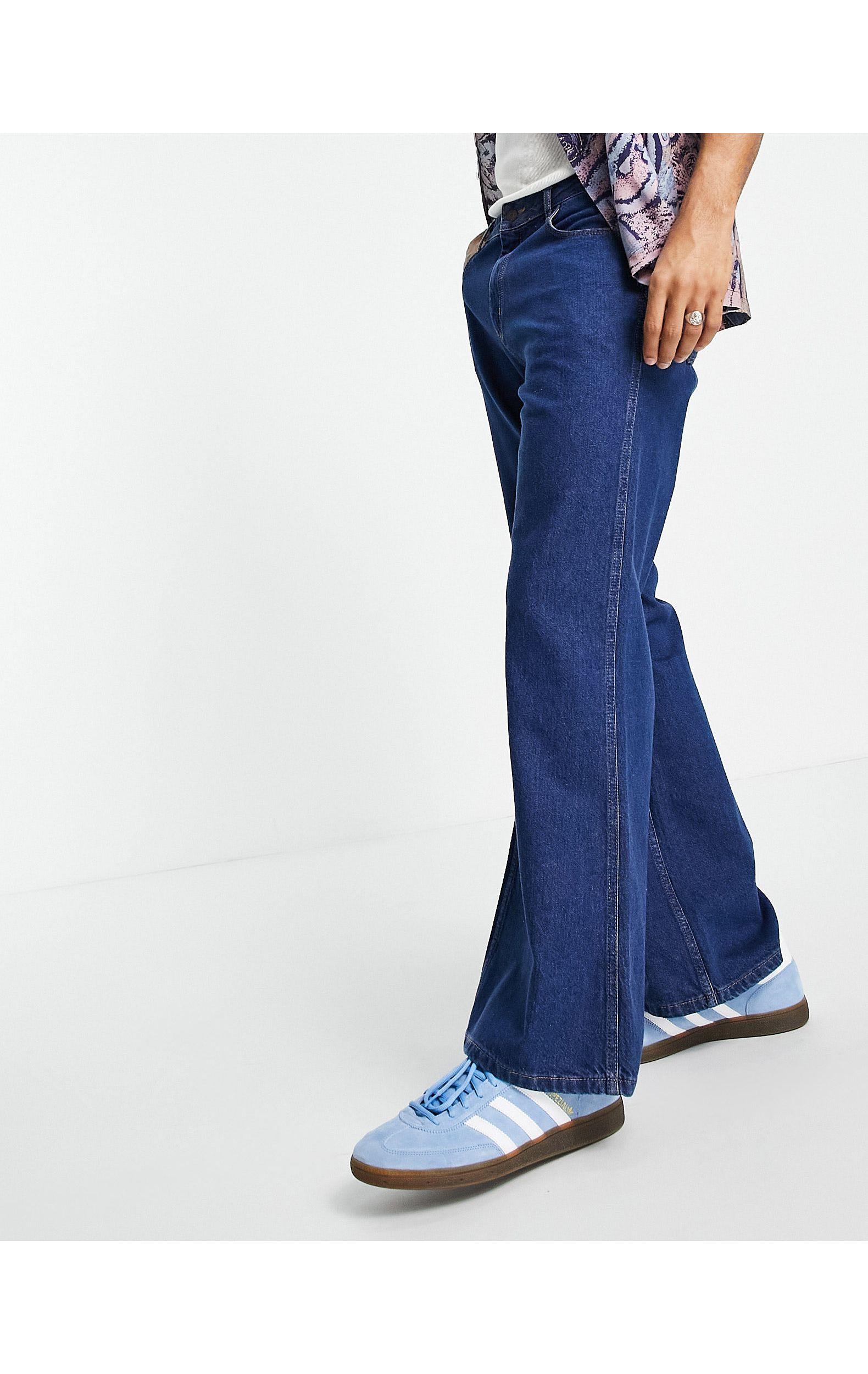 TOPMAN Flared Jeans in Blue for Men | Lyst