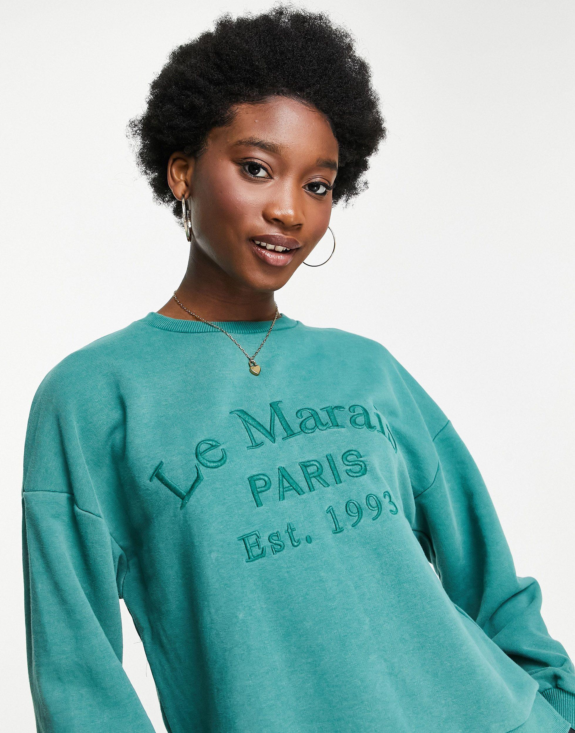 Paris Stradivarius Oversized Sweatshirt Stradivarius Sudadera