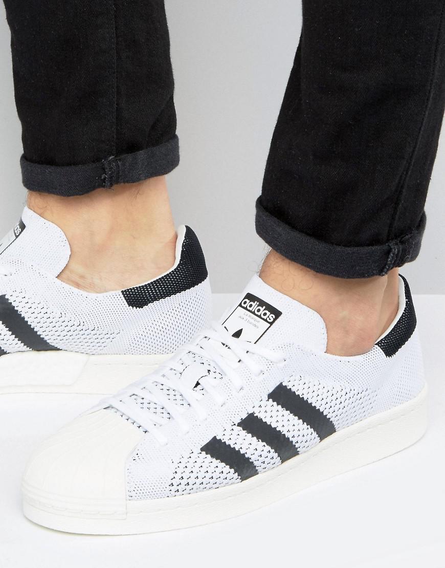 adidas originals superstar primeknit white