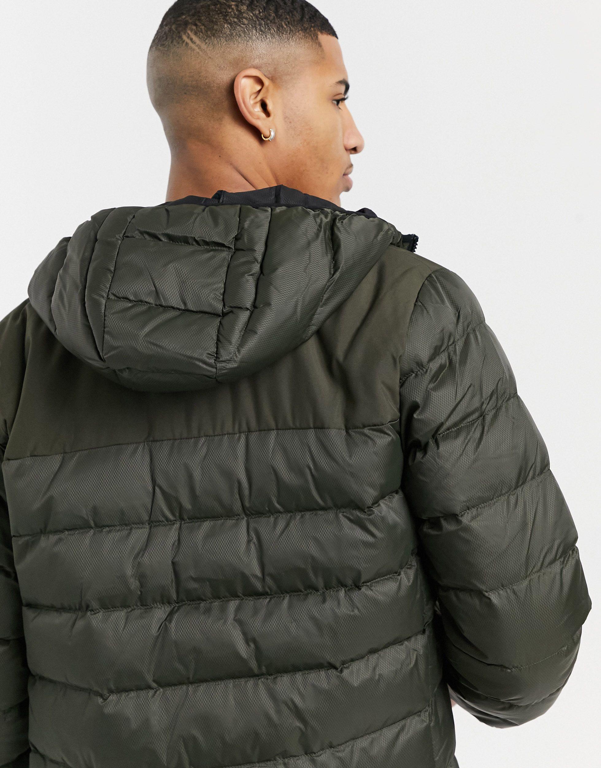 calvin klein golf lassen padded jacket in black