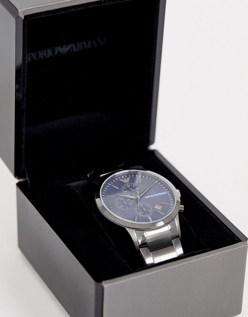 AR11215 - Montre-bracelet chronographe 43 mm Emporio Armani pour homme en  coloris Gris - Lyst