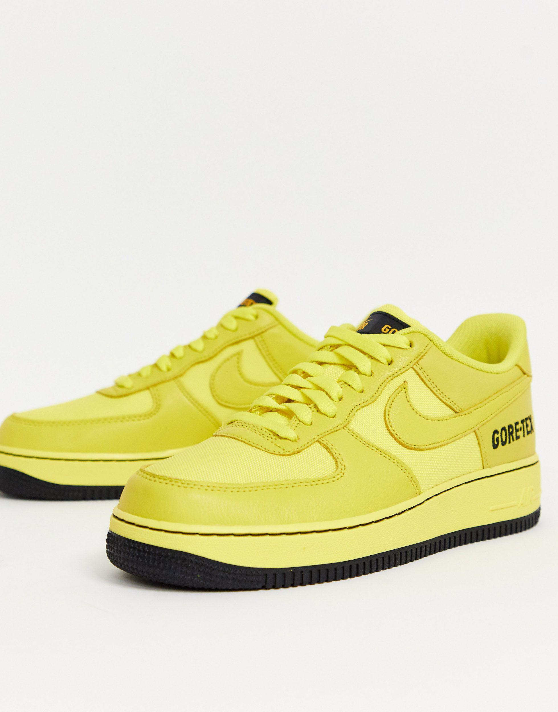 Air Force 1 GORE-TEX Zapatillas Nike de Caucho de color Amarillo para  hombre | Lyst