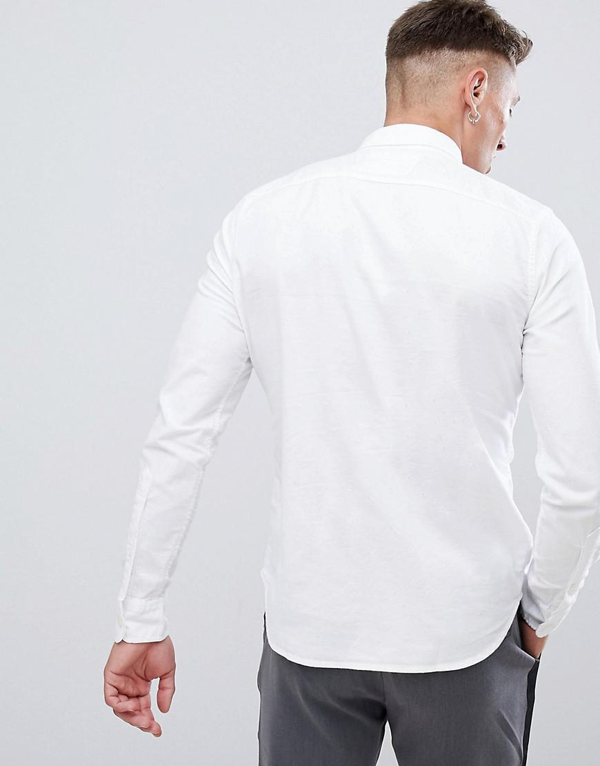 Button Down Collar Solid Shirt Slim Fit 