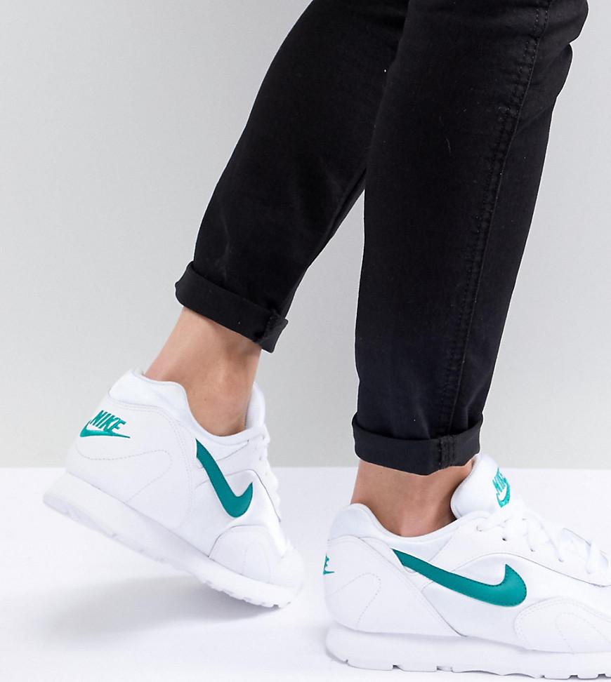 nike white and purple outburst trainers