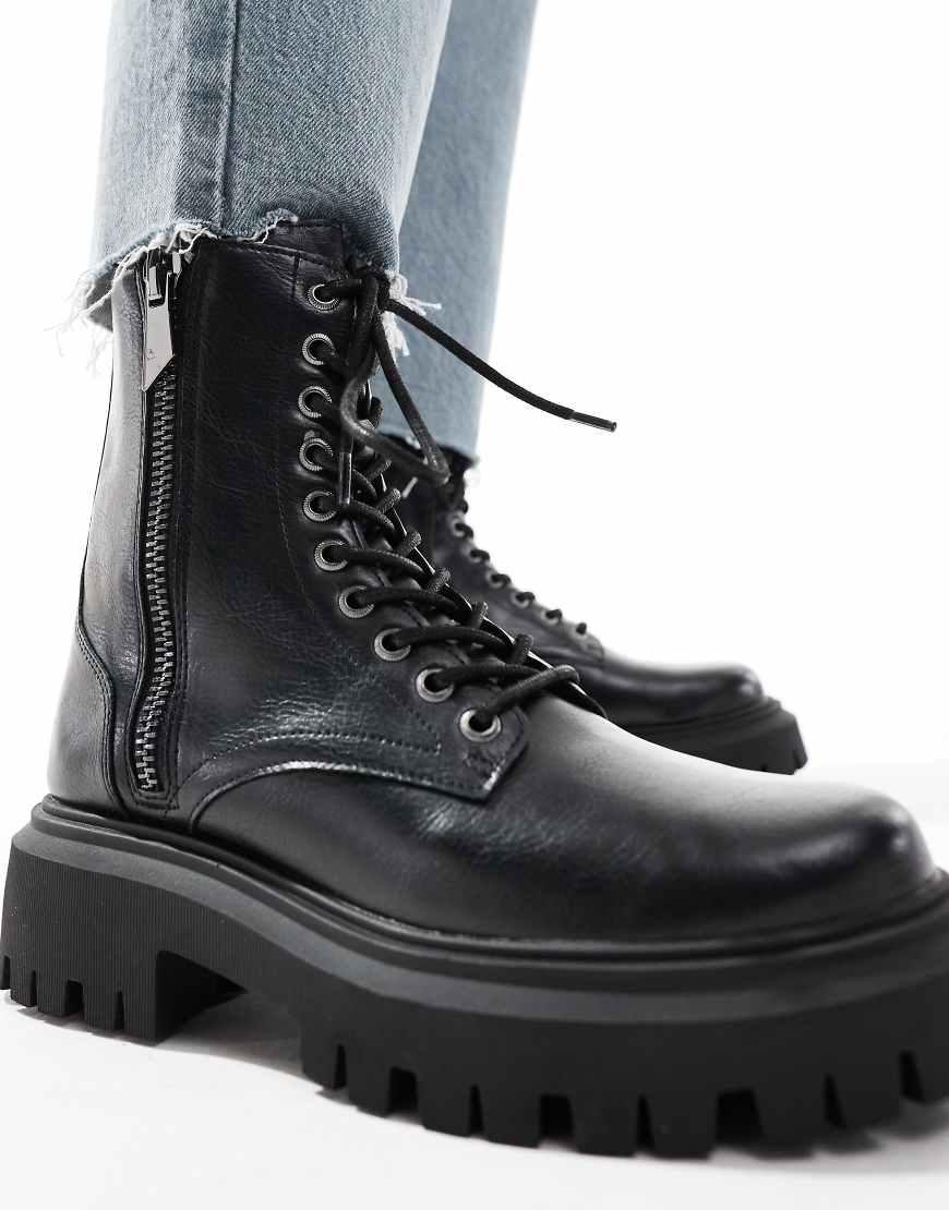 zip up platform boots
