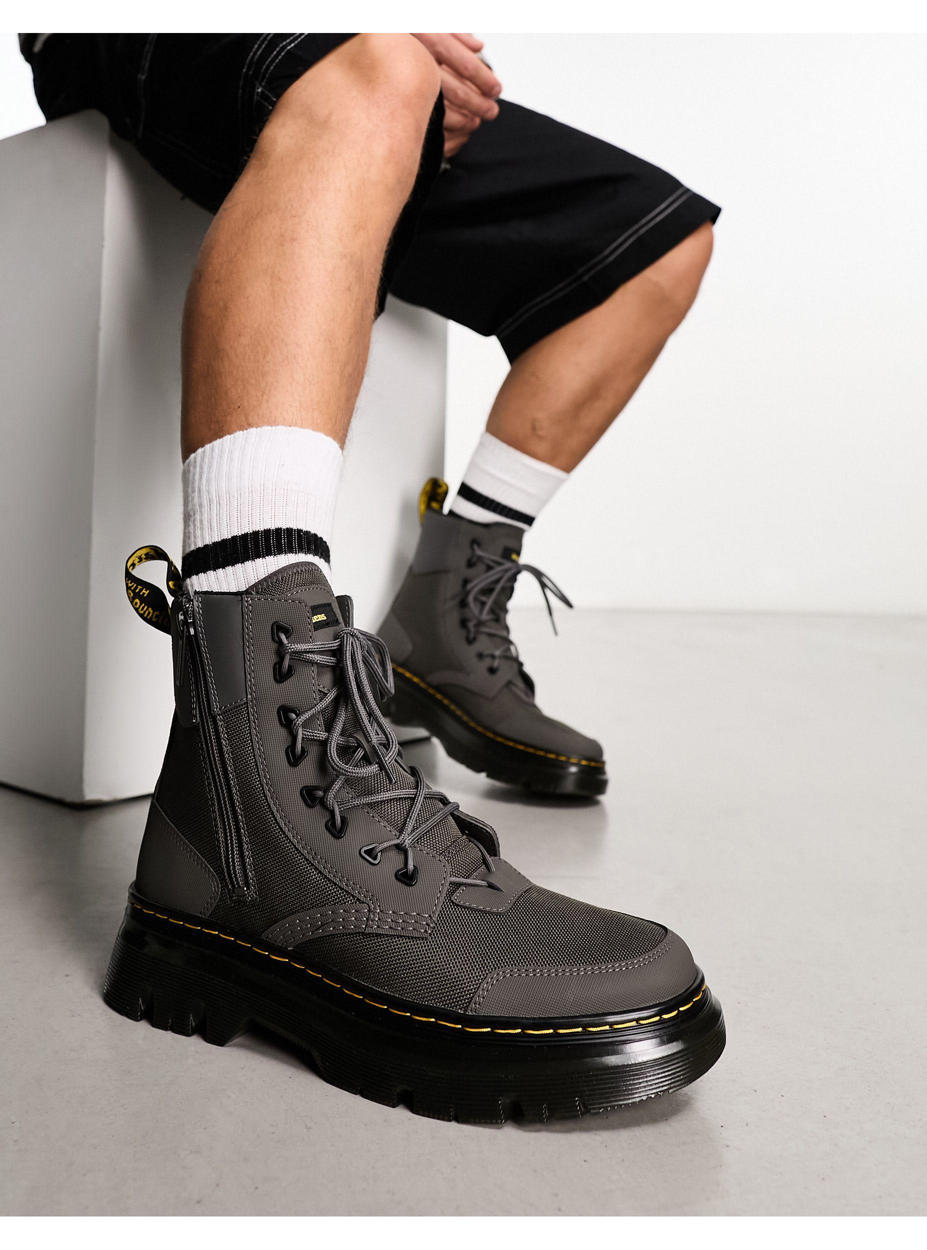 Dr. Martens Tarik Zip 8 Eye Boots in Black for Men | Lyst UK