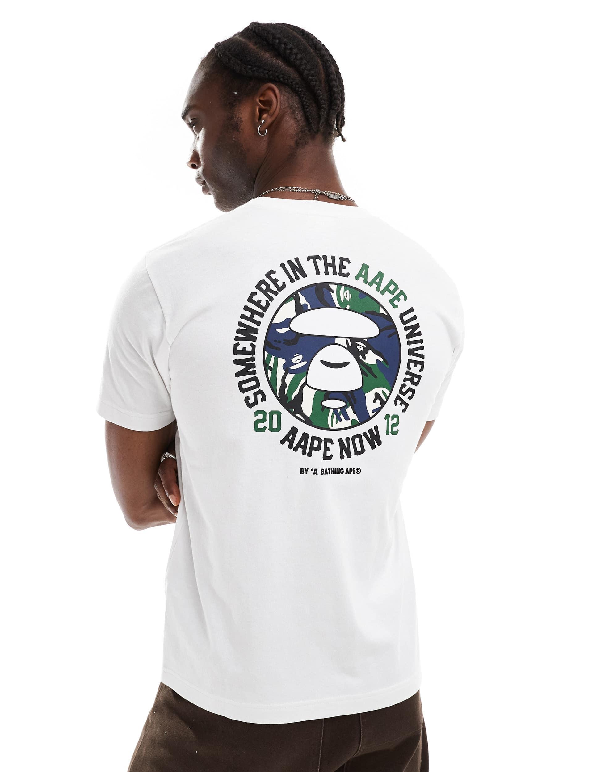 Aape By A Bathing Ape Aape By A Bathing Ape Logo T-shirt With Camo