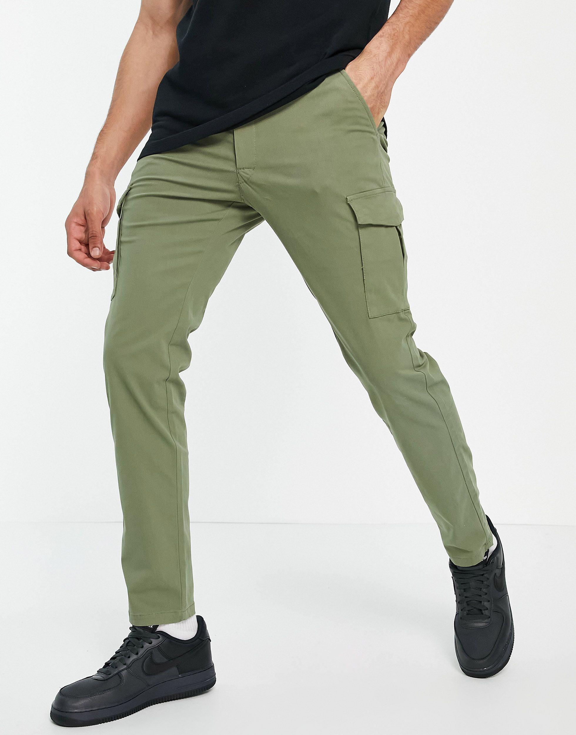 Premium - pantalon cargo skinny stretch - kaki Jack \u0026 Jones pour homme en  coloris Vert | Lyst