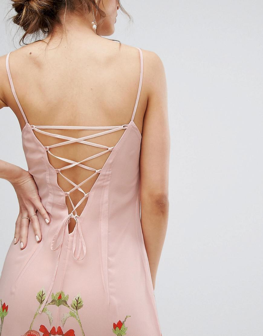 hope and ivy maxi with lace up back