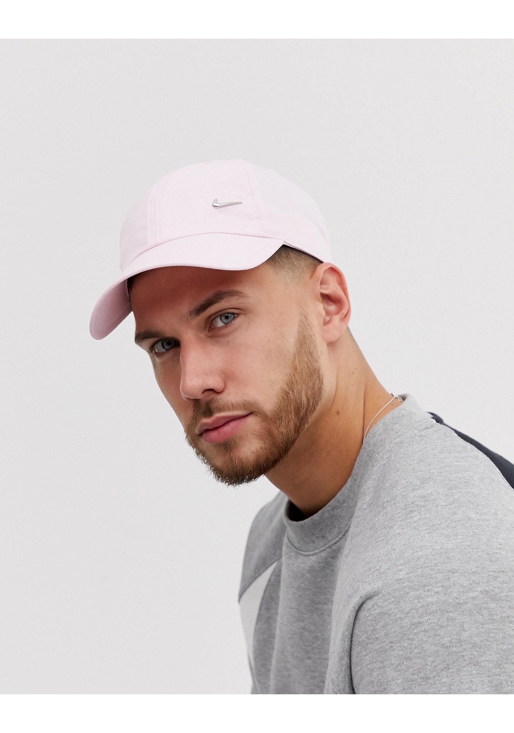 Nike Synthetic Metal Swoosh Cap in Pink | Lyst Australia