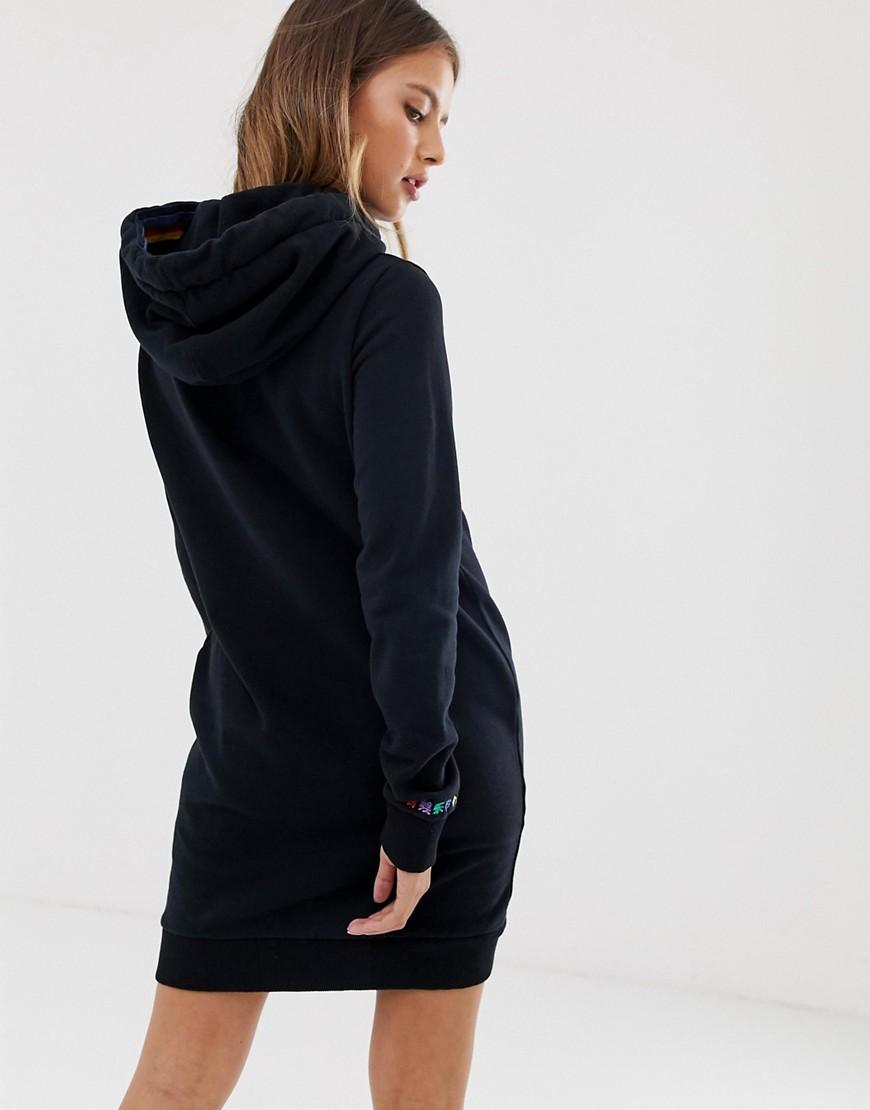 rainbow hoodie dress