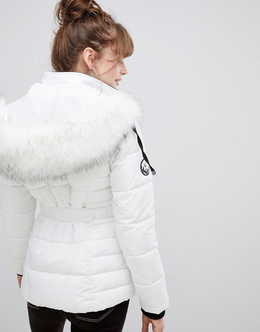 new look white puffer jacket