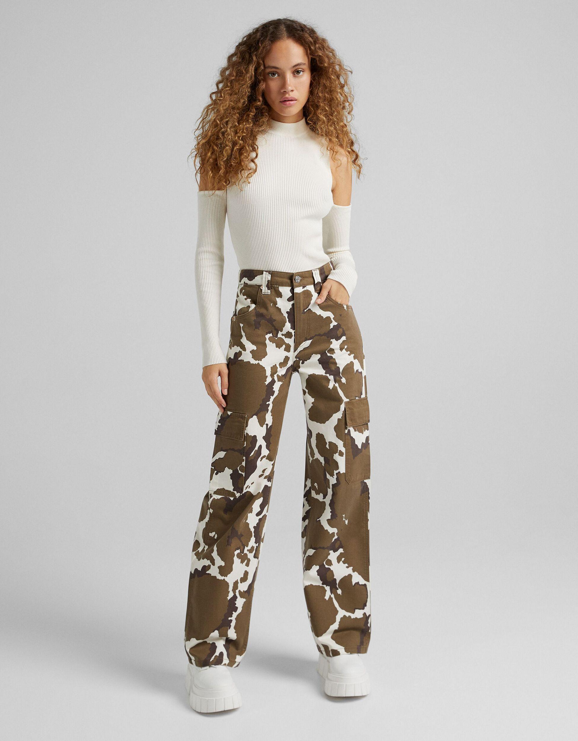 Pantalon imprimé vache hotsell