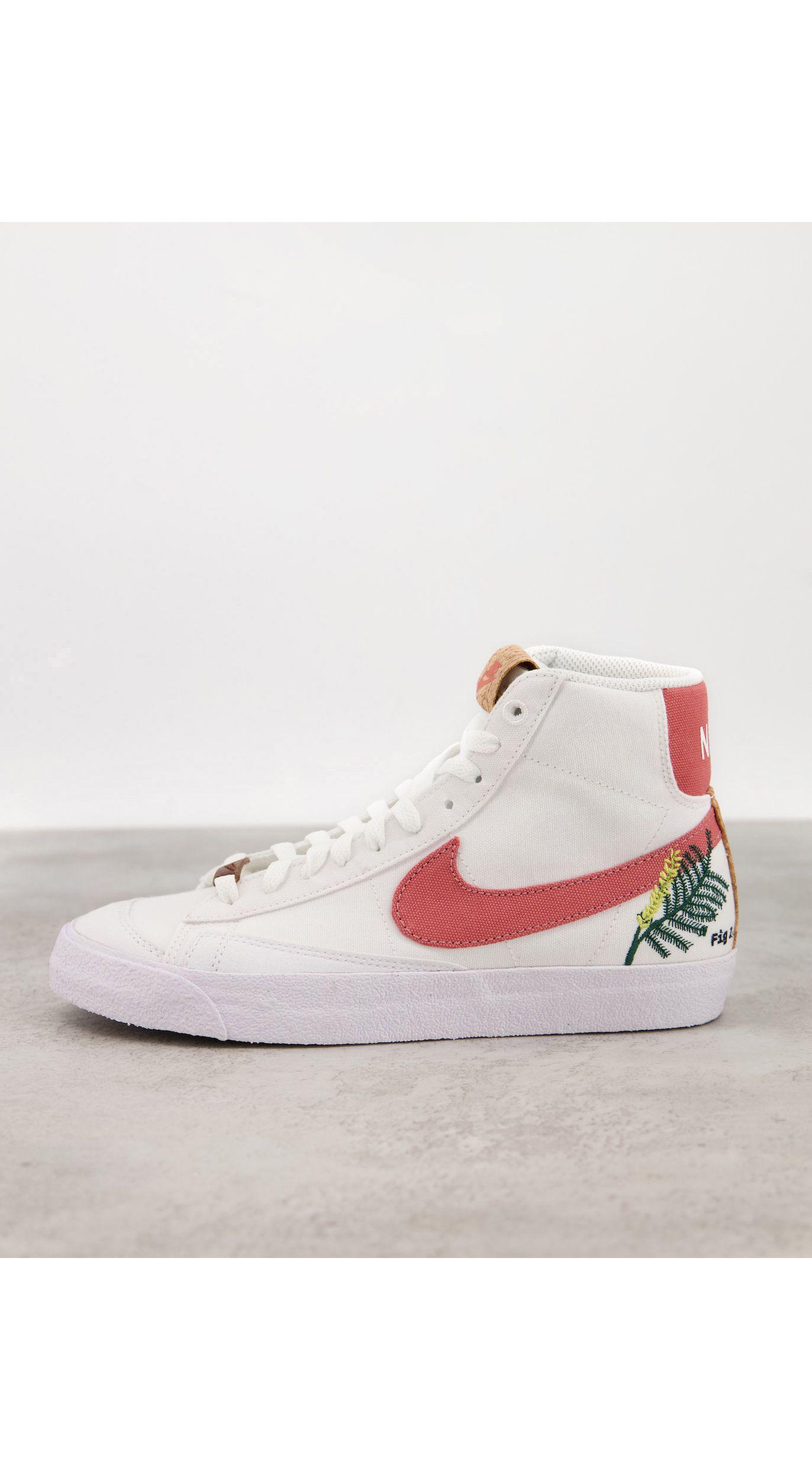 Blazer mid 77 - move to zero - sneakers bianche e bordeaux con ricami a  fiori di Nike in Bianco | Lyst