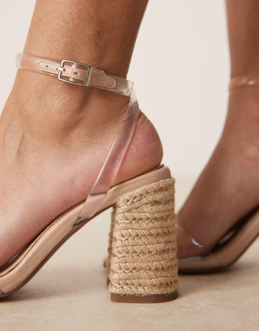 Heel Sandals Asos Asos Clear Heels ASOS DESIGN Noun Platform