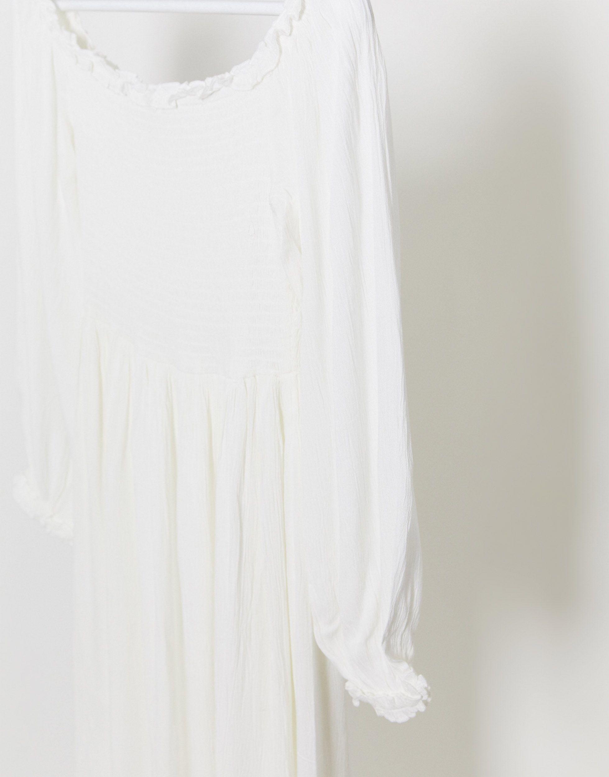 river island white lace bardot dress
