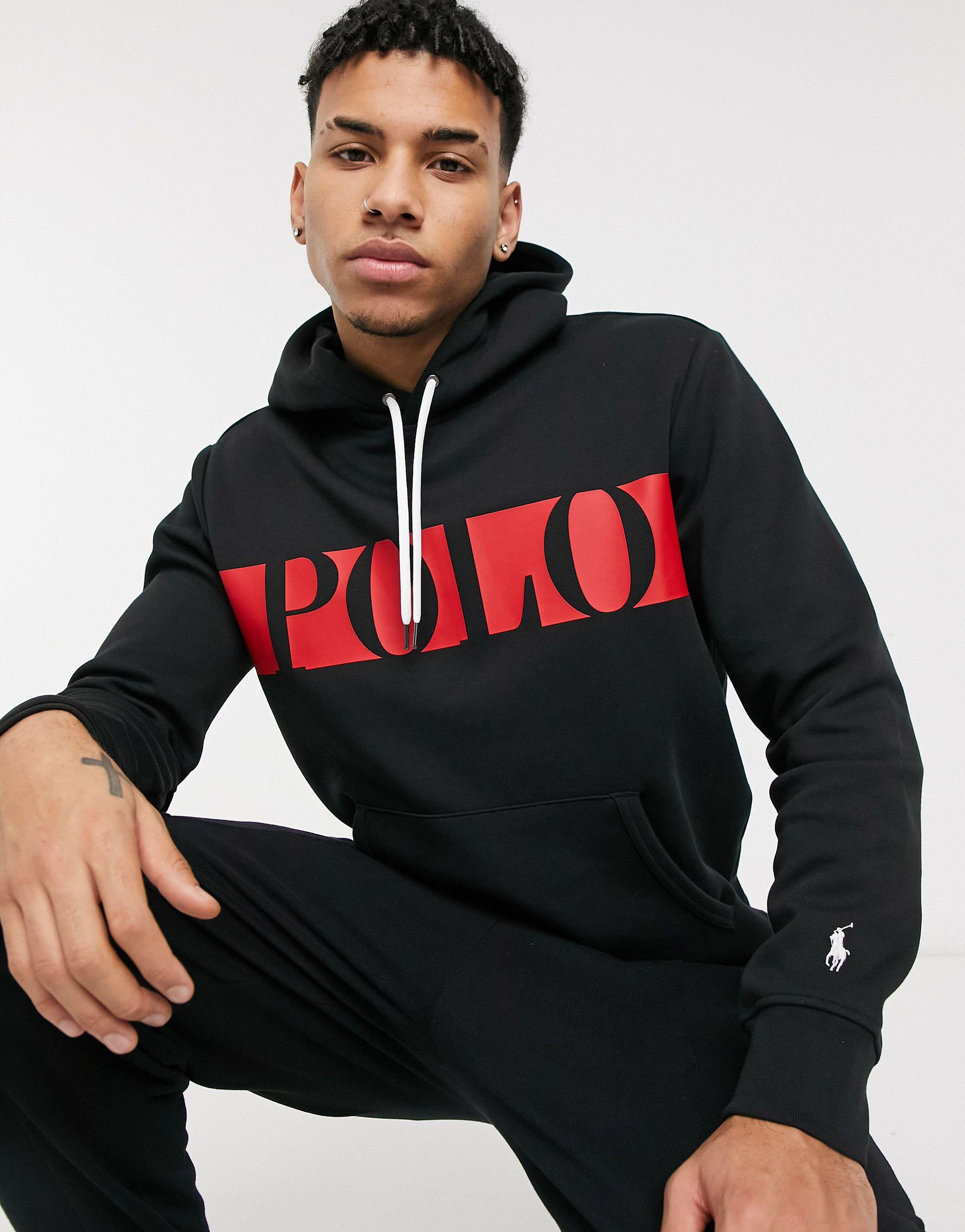 polo ralph lauren double knit tech fleece hoodie