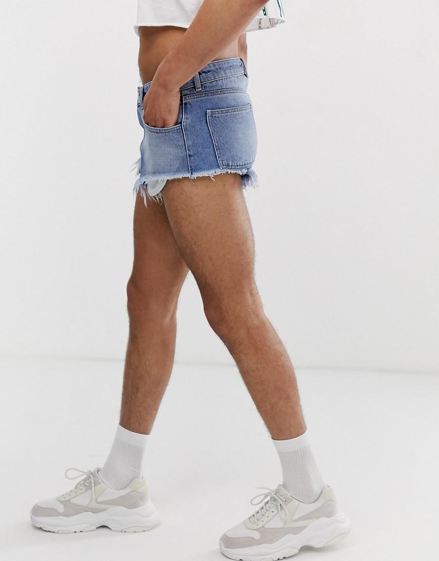 Reclaimed vintage Denim Hot Pants In Blue For Men Lyst