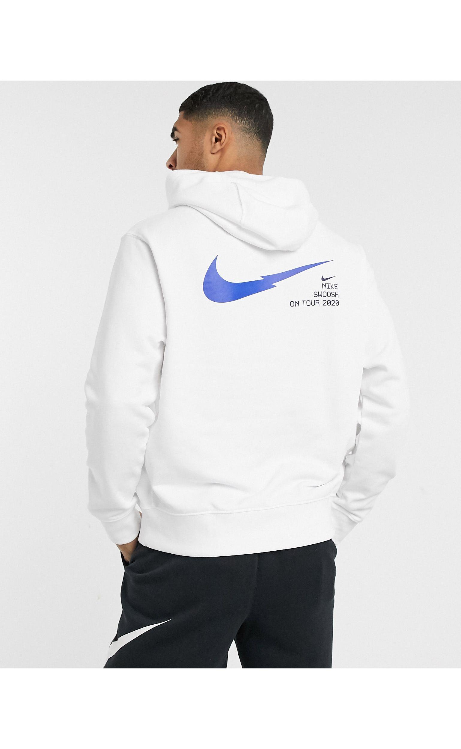 Nike Swoosh On Tour Pack Hoodie in White for Men | Lyst Australia