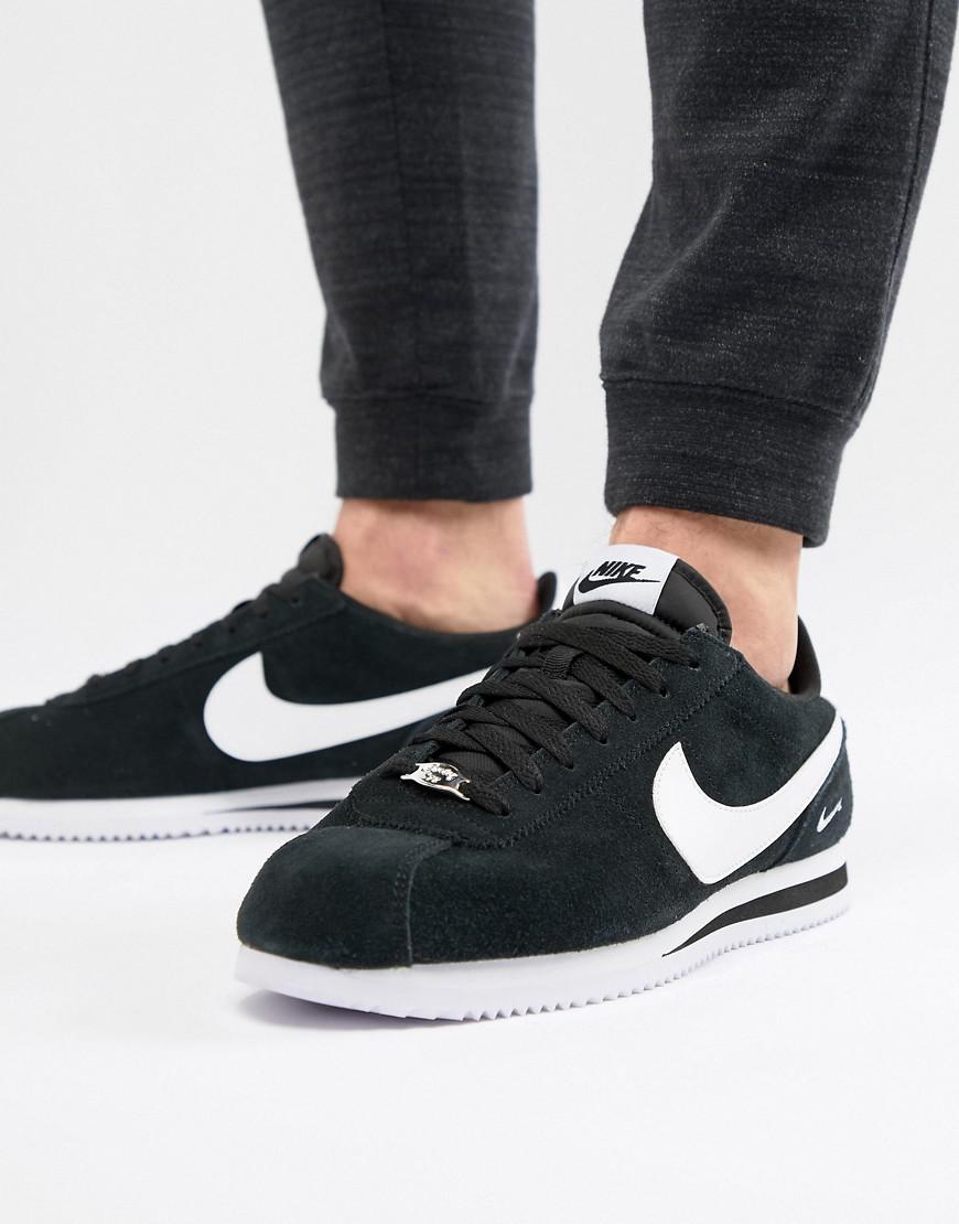 Nike Cortez Suede Trainers In Black 902803-003 for | Lyst