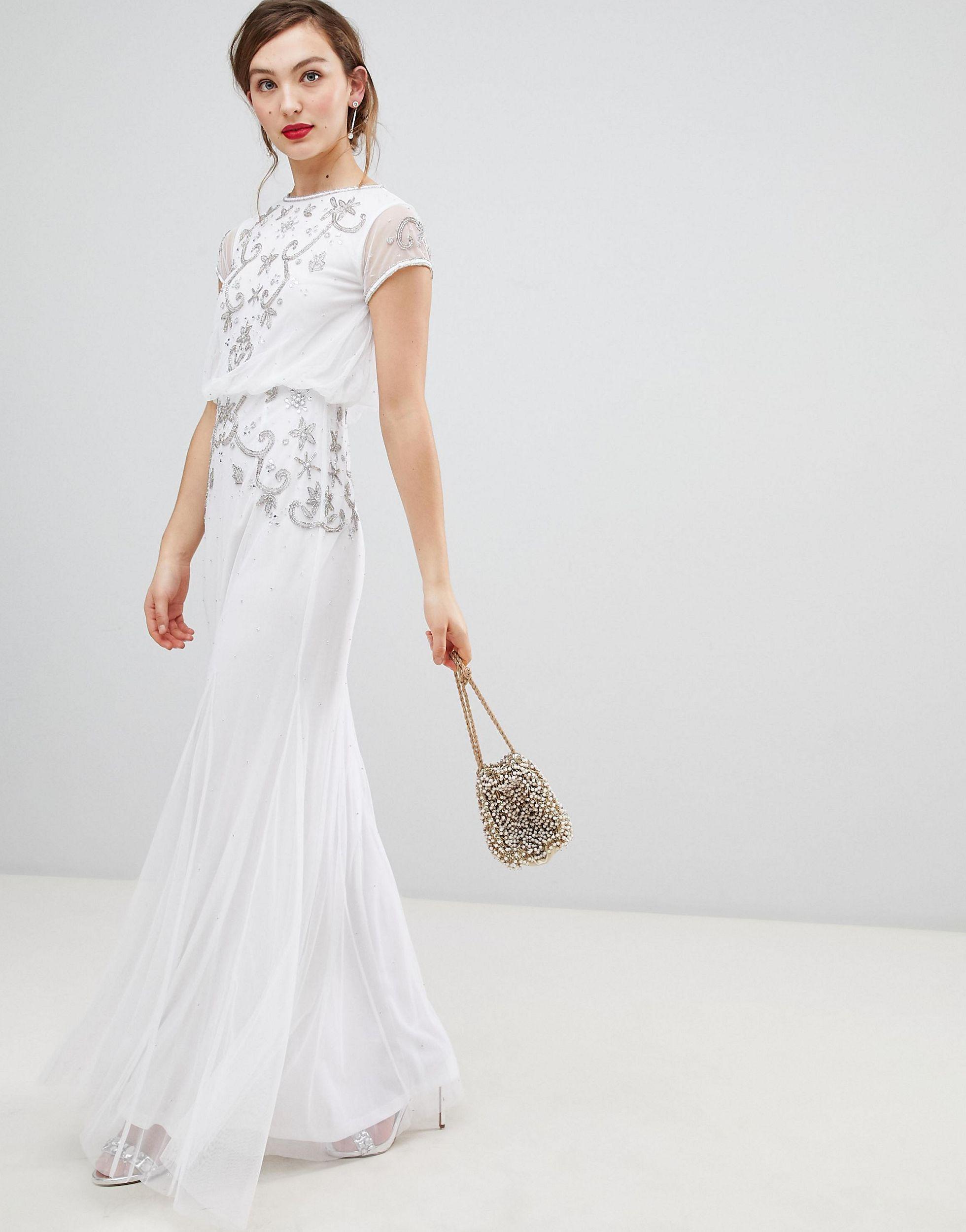 frock and frill embellished dress