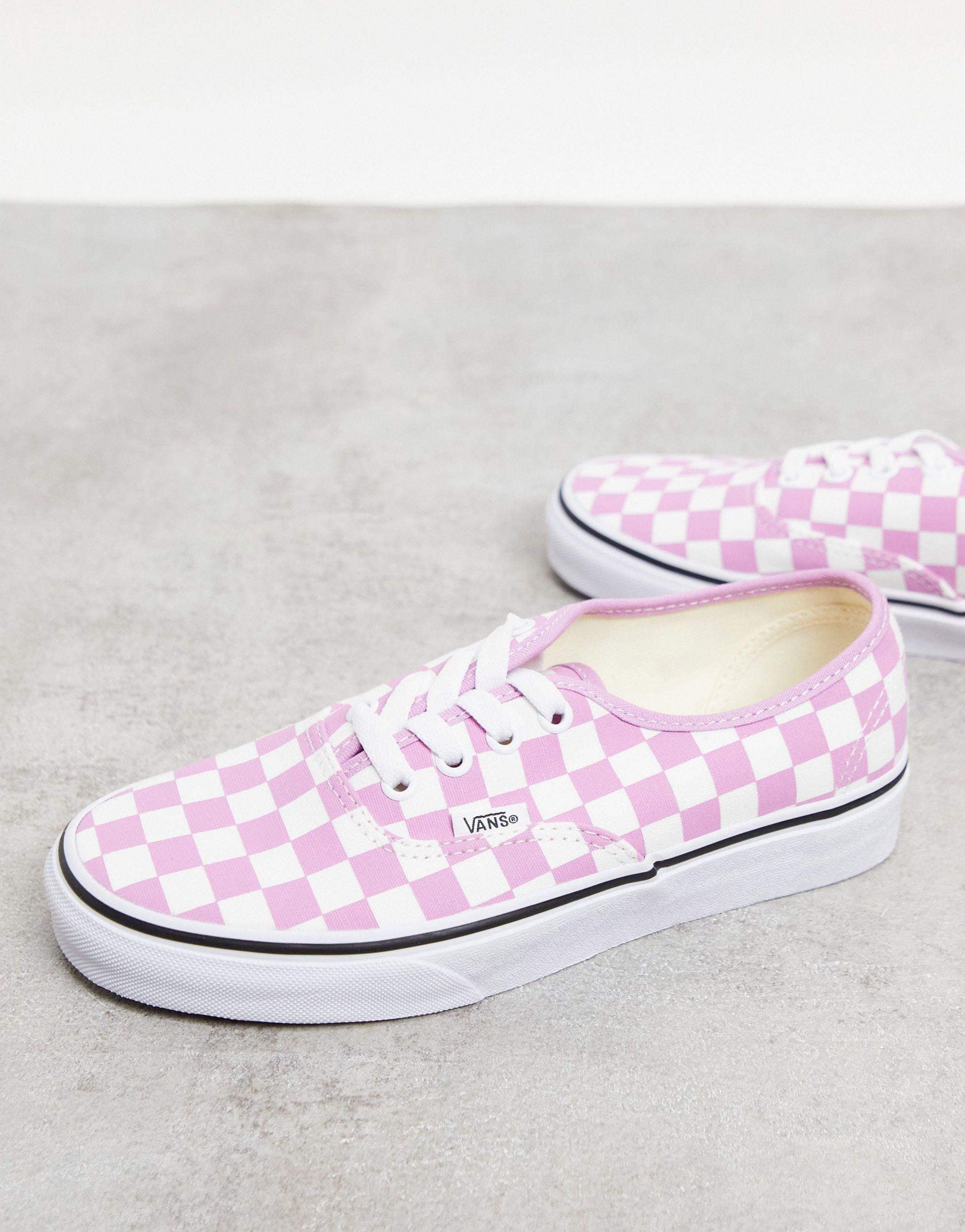 vans checkered purple
