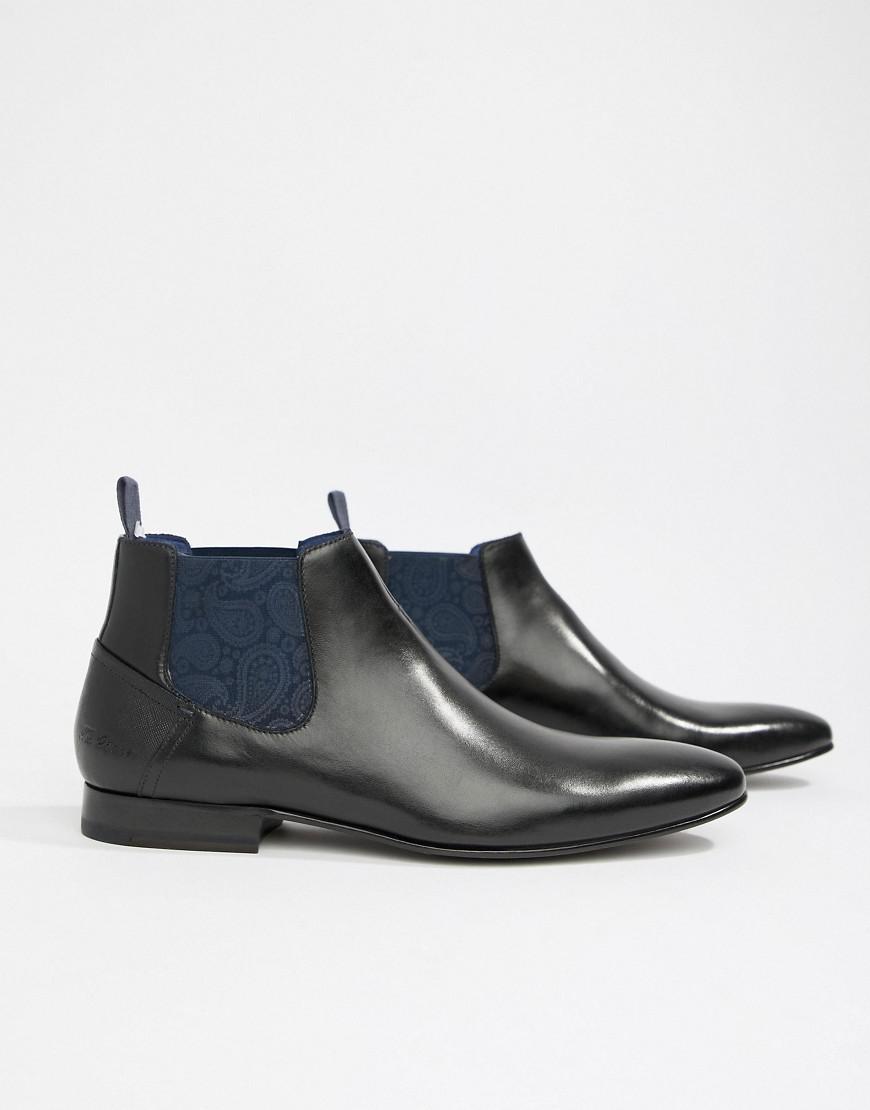 Ted Baker Lowpez Chelsea Boots In Black 