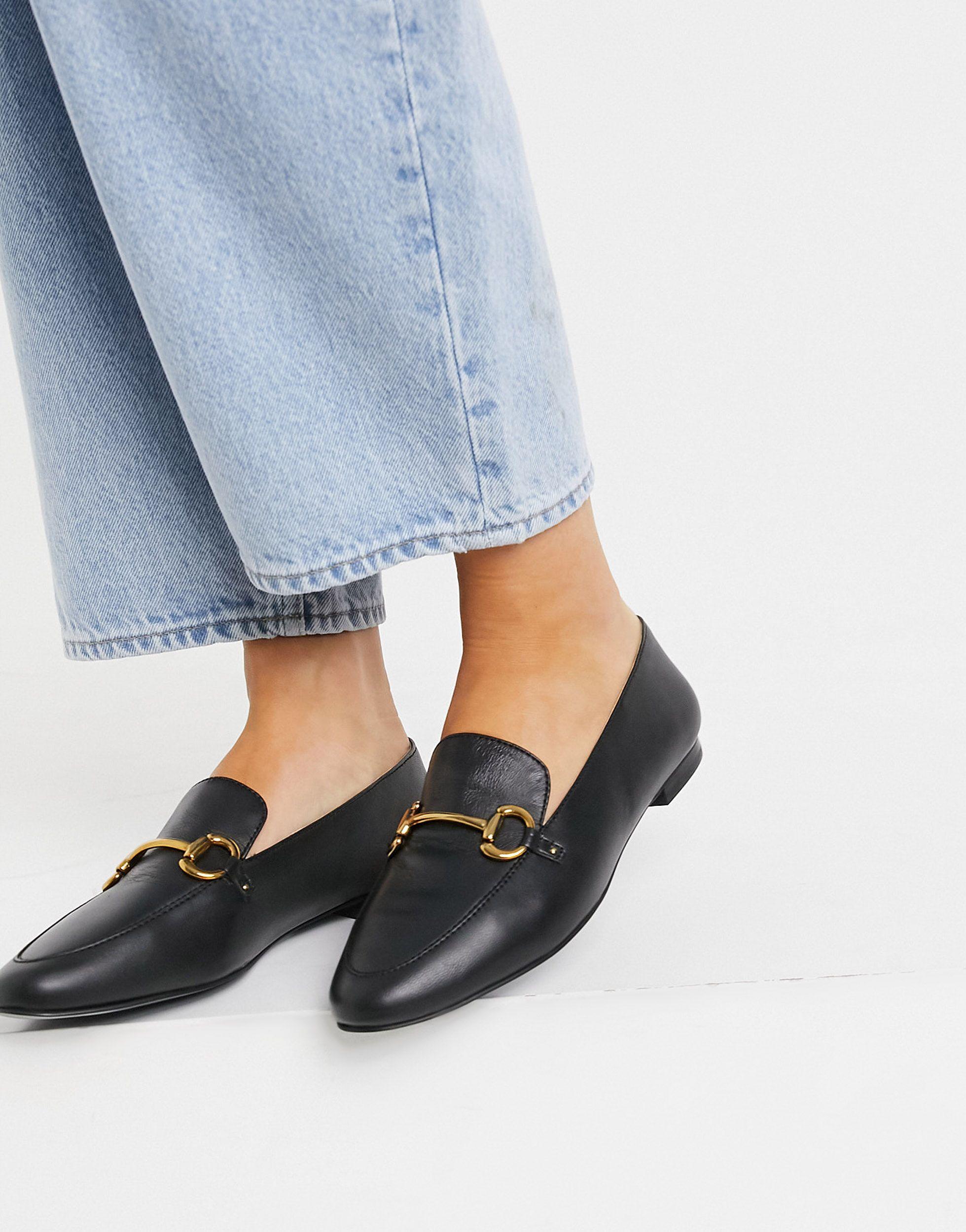 \u0026 Other Stories Leren Loafers Met Gesp Voorop in het Zwart | Lyst NL