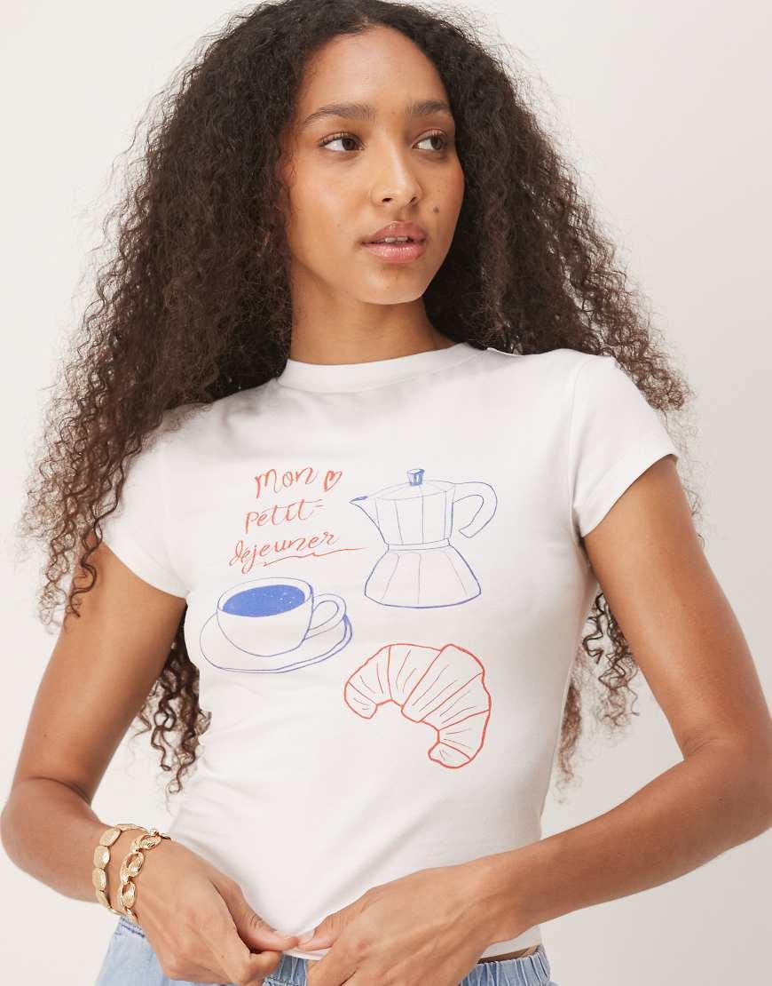 Asos Design Maglietta Color Panna Maglietta Color Panna T-shirt