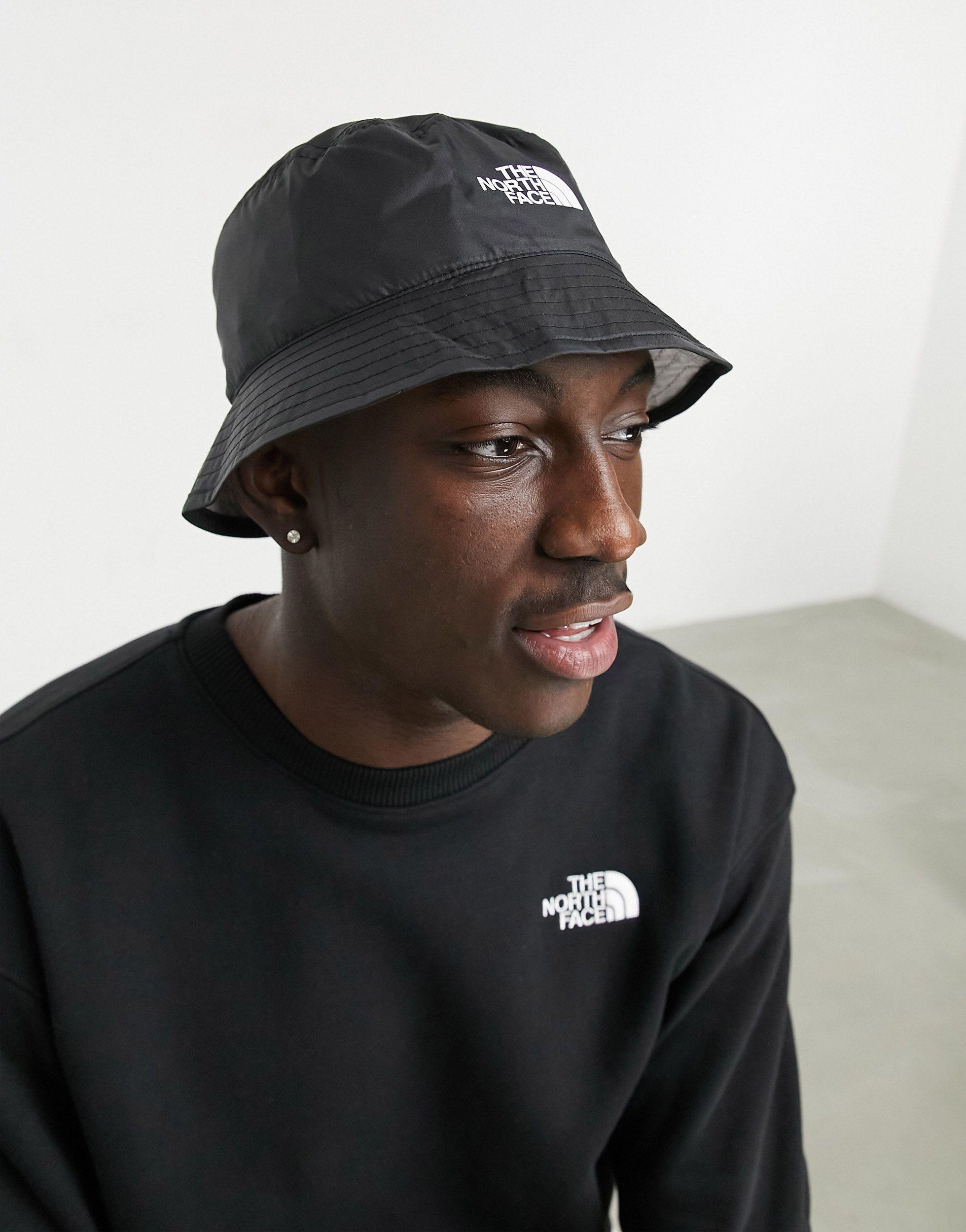 north face bucket hat black Off 63%
