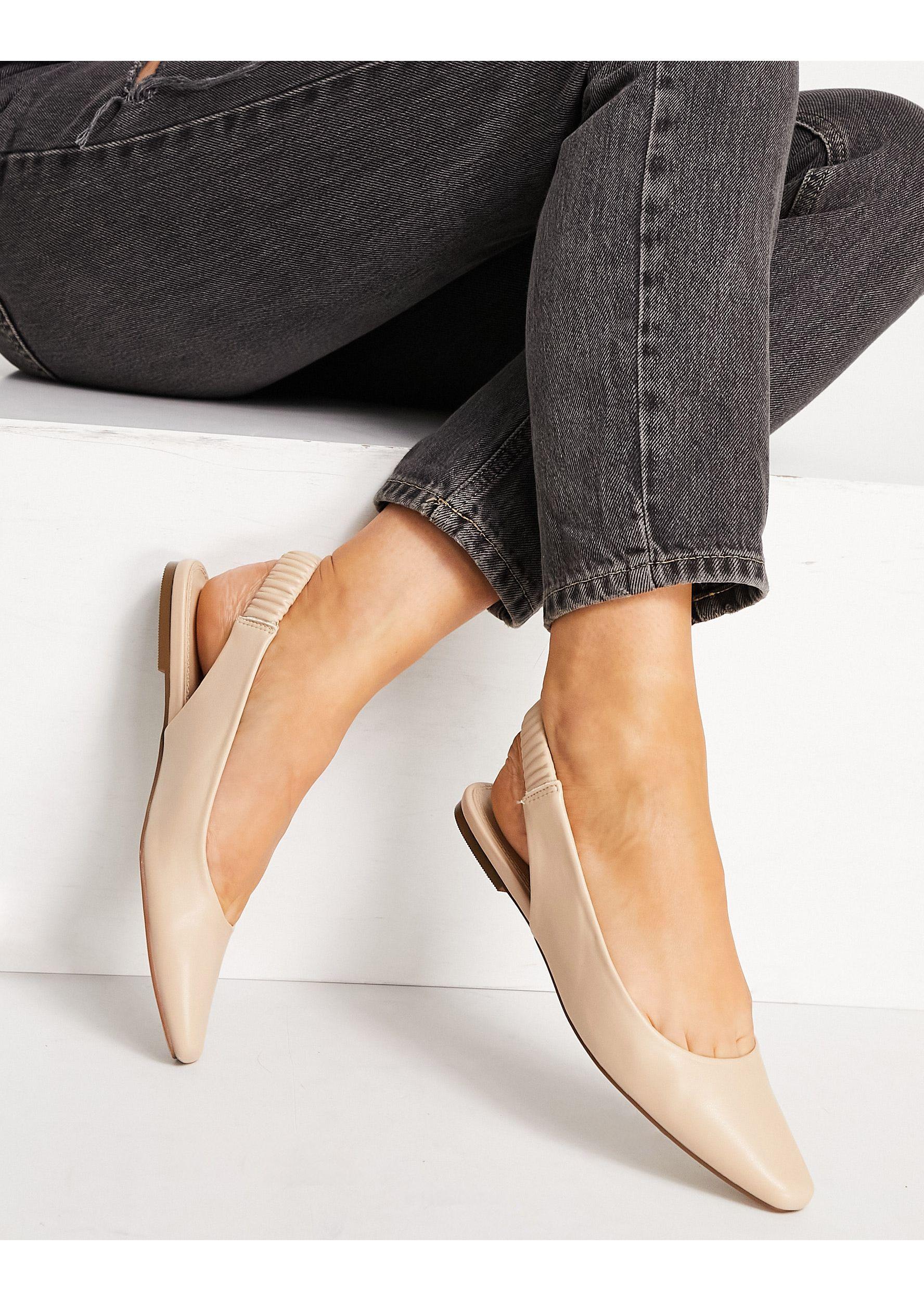Zapatos rosa planos con tira talonera lettie Schuh | Lyst