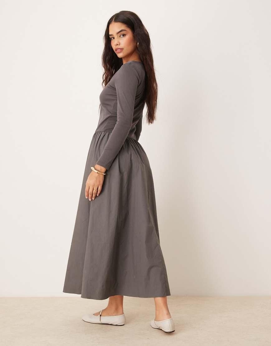 Glamorous Drop Waist Maxi Dress in Grey | Lyst UK Glamorous Drop Waist Maxi Dress in Grey | Lyst UK