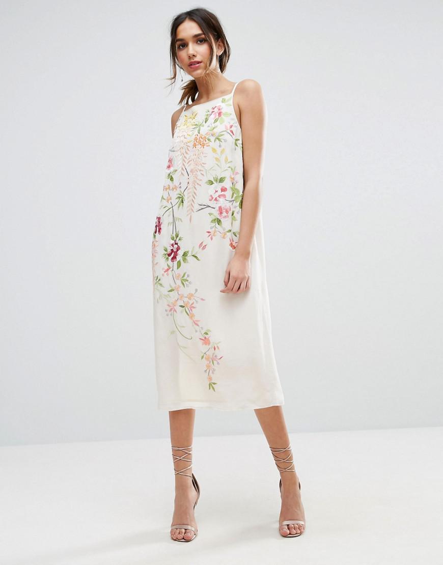 cami slip midi dress