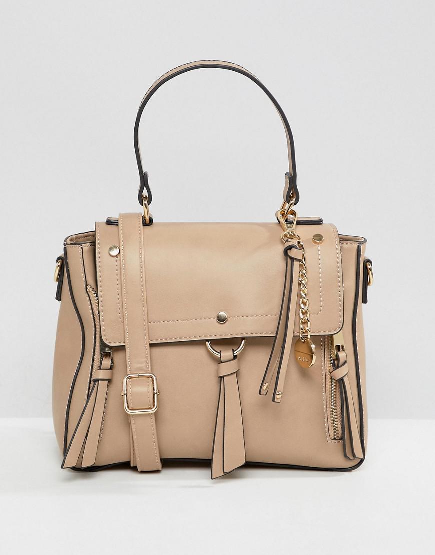 black studded side bag