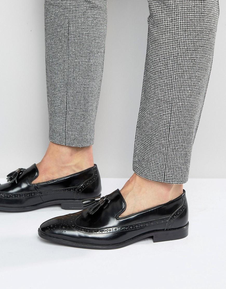 ASOS - Mocassins à glands style richelieu en cuir Cuir ASOS pour homme en  coloris Noir - Lyst