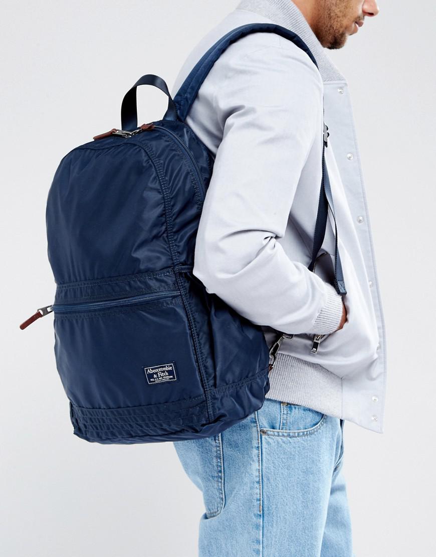 Abercrombie & Fitch Backpack In Navy in Blue for Men | Lyst